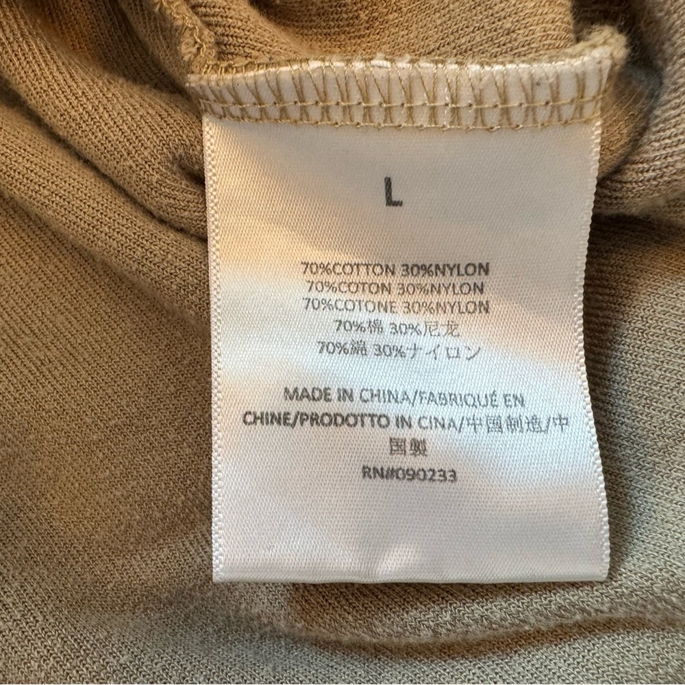 Fear of God Essentials Women's Velour Beach Short Oak Tan, Large - Picture 5 of 6
